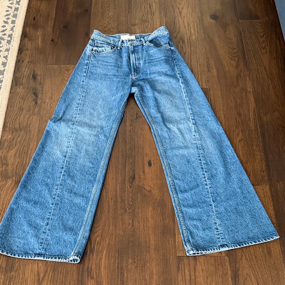 MOTHER Lemon Twist jeans in medium blue